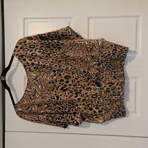 animal print blouse